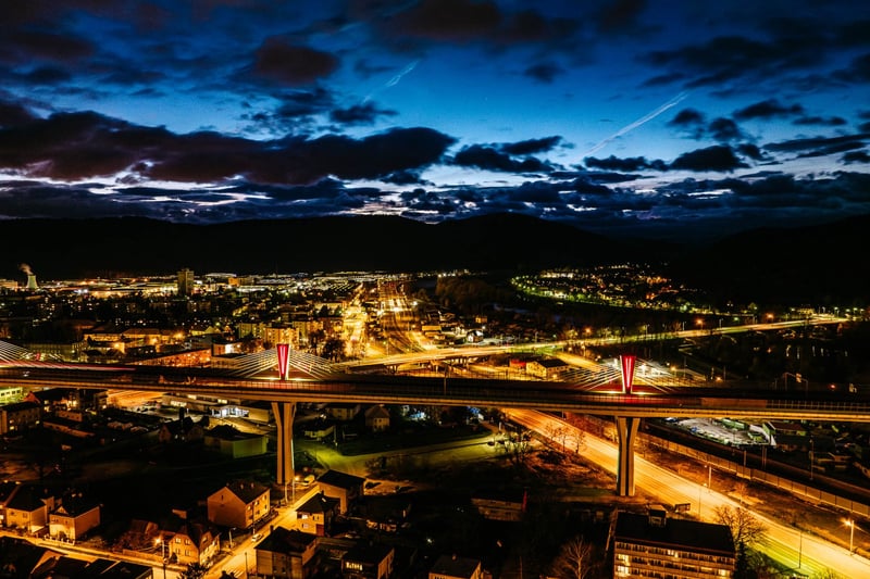 Letecká fotografia z dronu, Považská Bystrica